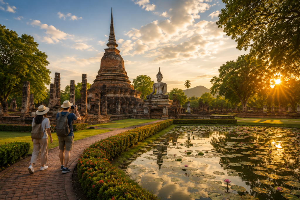 Historische Tempelanlage als Ausflugsziel in Zentralthailand